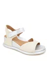 Gentle Souls By Kenneth Cole Jalleen Wedge Sandal In Stone Nubuck