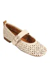 Gentle Souls By Kenneth Cole Karla Mary Jane Flat In White Perforated