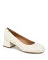 Gentle Souls By Kenneth Cole Women's Lancine Woven Pumps In Stone Leather