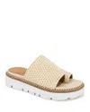 Gentle Souls By Kenneth Cole Lavern Platform Slide Sandal In Cream