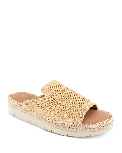 Gentle Souls By Kenneth Cole Women's Leilani Knit Sandals In Brown