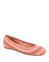 Gentle Souls By Kenneth Cole Women's Mable Slip On Woven Flats In Poppy Multi