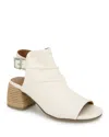 Gentle Souls By Kenneth Cole Marrion Ankle Strap Sandal In Ivory Leather