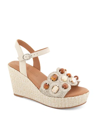 Gentle Souls By Kenneth Cole Women's Nolina Platform Wedge Sandals In Brown