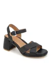 Gentle Souls By Kenneth Cole Rimini Ankle Strap Platform Sandal In Black Leather