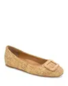 Gentle Souls By Kenneth Cole Sailor Buckle Flat In Natural Cork