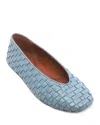 Gentle Souls By Kenneth Cole Willow Woven Flat In Ashley Blue