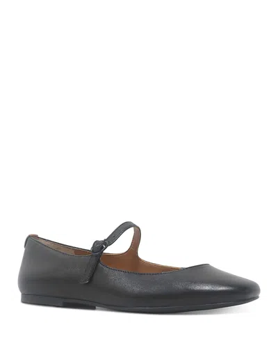 Gentle Souls By Kenneth Cole Wynona Mary Jane Flat In Black Leather