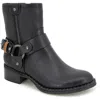 Gentle Souls By Kenneth Cole Womens Buckle Leather Ankle Boots In Black Leather