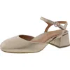 Gentle Souls By Kenneth Cole Womens Buckle Leather Slingback Heels In Gravel Leather
