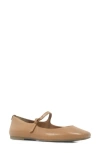 Gentle Souls By Kenneth Cole Wynona Mary Jane Flat In Camel Leather
