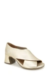 Gentle Souls By Kenneth Cole Yvette Sandal In Ice Metallic Leather
