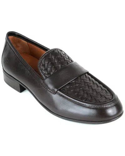 Gentle Souls Crew Leather Flat In Brown