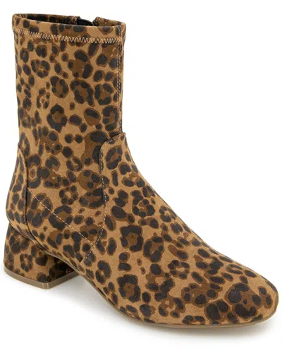 Gentle Souls Elly Suede Bootie In Animal Print