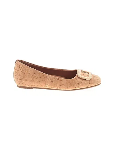 Pre-owned Gentle Souls Flats In Tan