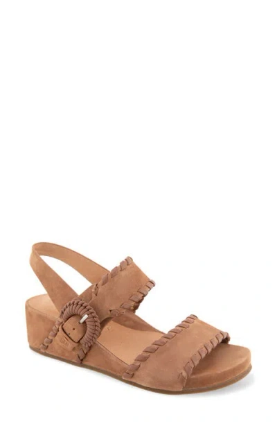Gentle Souls Gayle Slingback Wedge Sandal In Brown