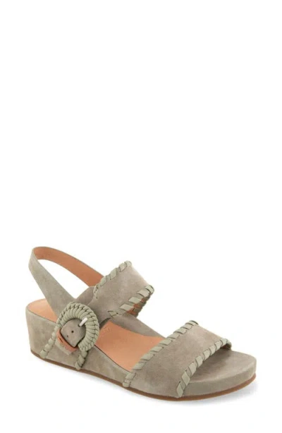 Gentle Souls Gayle Slingback Wedge Sandal In Neutral