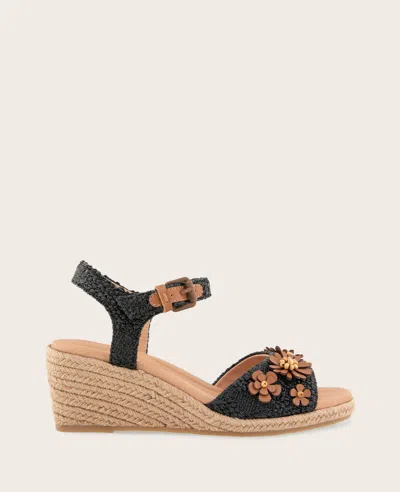 Gentle Souls Gibson Espadrille Ankle Strap Platform Wedge Sandal In Multi
