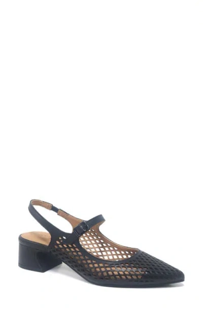 Gentle Souls Gladys Perf Slingback Pump In Black