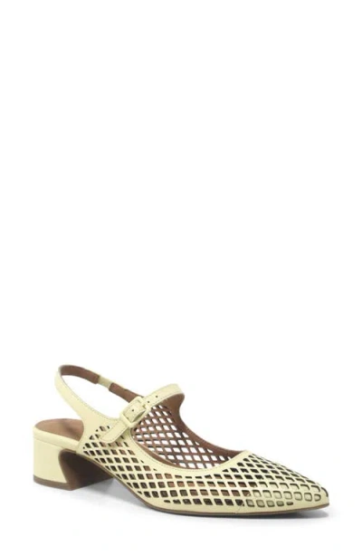 Gentle Souls Gladys Perf Slingback Pump In Yellow