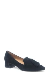 Gentle Souls Women's Glova Tassle Pointy Toe Pumps In Black