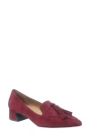 Gentle Souls Glova Tassel Pump In Burgundy