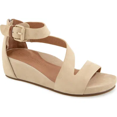 Gentle Souls Gwen Asymmetric Strappy Sandal In Brown