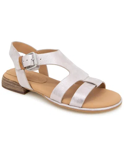 Gentle Souls Haisley Leather Sandal In White