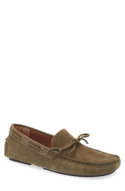 Gentle Souls Hermoso Suede Driving Loafer In Green