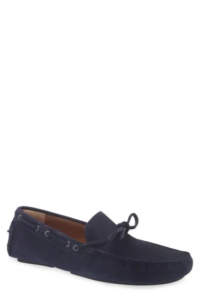 Gentle Souls Hermoso Suede Driving Loafer In Blue