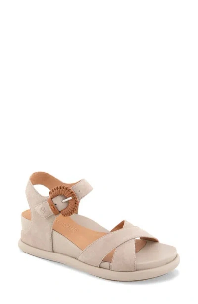 Gentle Souls Jaylee Ankle Strap Wedge Sandal In Neutral