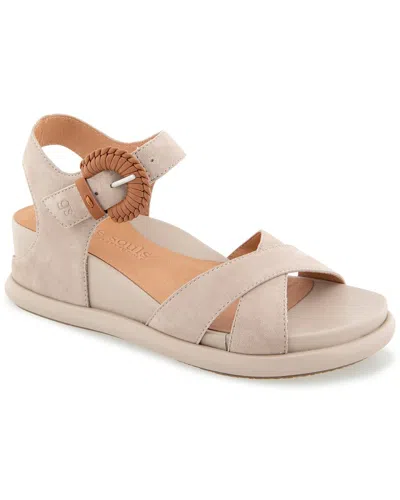 Gentle Souls Jaylee Suede Sandal In Brown