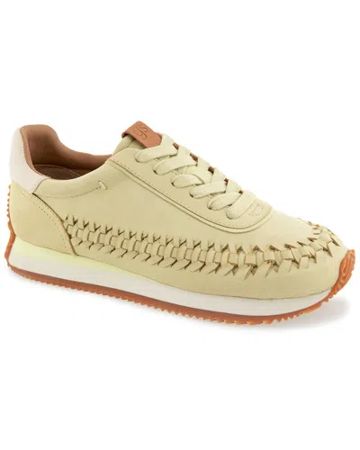 Gentle Souls Jolena Leather Sneaker In Yellow