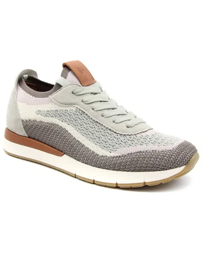 Gentle Souls Juno Leather Sneaker In Taupe Multi Knit