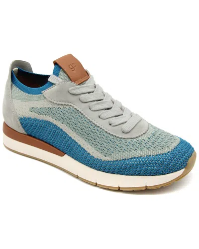 Gentle Souls Juno Leather Sneaker In Blue Multi Knit