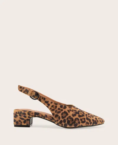 Gentle Souls - Kellis Stretch Suede Slingback Heel In Brown