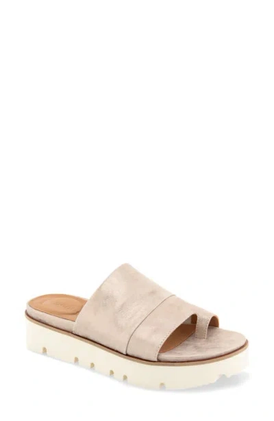 Gentle Souls Laverne Toe Loop Platform Sandal In Multi