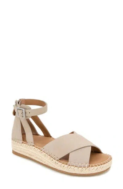 Gentle Souls Leon Ankle Strap Wedge Sandal In Brown
