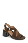 Gentle Souls Mela Crisscross Sandal In Brown