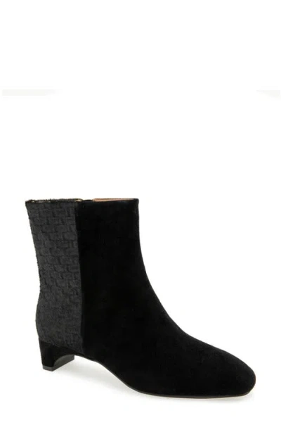 Gentle Souls Nalston Bootie In Black Suede