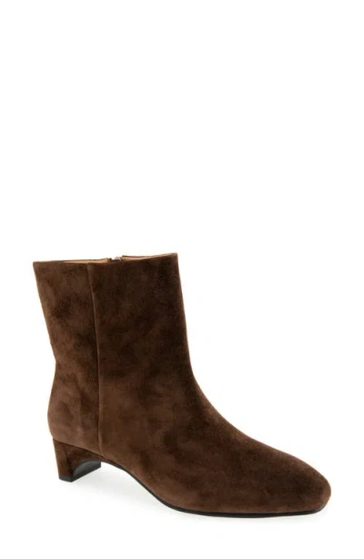 Gentle Souls Nalston Bootie In Chocolate Suede