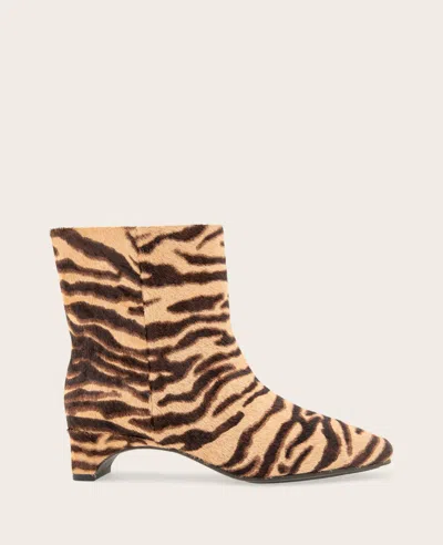 Gentle Souls - Nalston Calf Hair Bootie In Animal Print