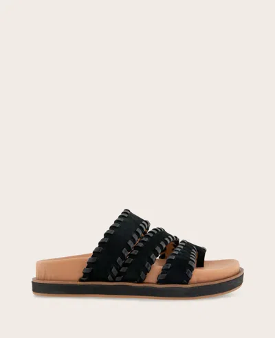 Gentle Souls Niles Whip Platform Slide Sandal In Black