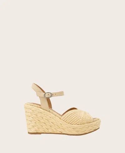 Gentle Souls Nomi Wedge Sandal In Natural