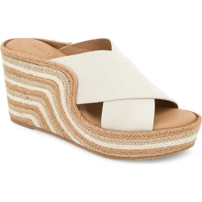 Gentle Souls Porto Espadrille Platform Wedge Slide Sandal In Multi