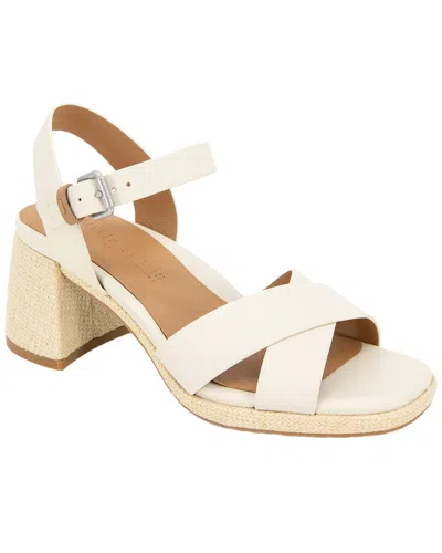 Gentle Souls Rimini Leather Sandal In Gray