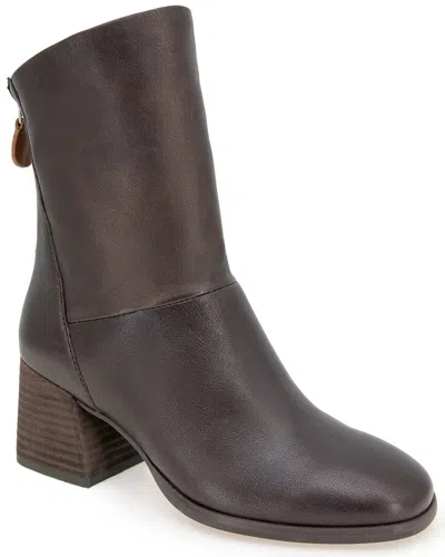 Gentle Souls Saranac Leather Bootie In Brown