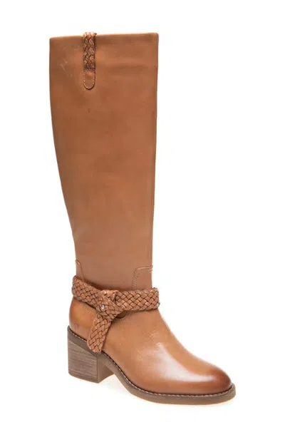 Gentle Souls Sarette Leather Knee High Boot In Brown
