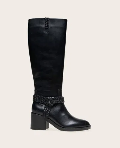 Gentle Souls - Sarette Leather Tall Harness Boot In Black