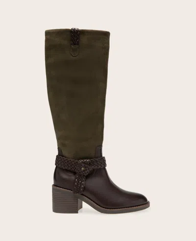 Gentle Souls - Sarette Tall Leather Harness Boot In Brown